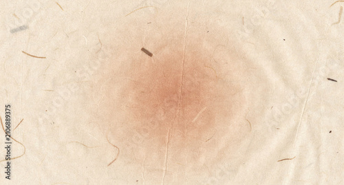 Bild auf Leinwand Vintage Handmade Paper Texture Background with Natural Fibers and Warm Peach Sta
