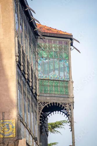 Art Nouveau facade of Casa Lis, Museum of Art Nouveau and Art Deco, Salamanca.