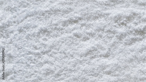 Seamless texture of flat white granular sugar viewed from above