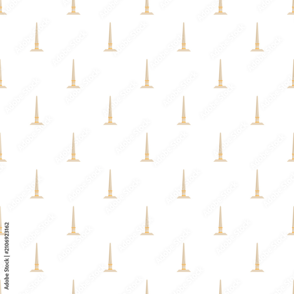 Obraz premium Repeating obelisk monument background creating a seamless pattern