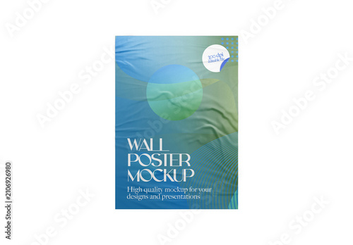 Poster Mockup Design for Label Printing and Brand Showcase