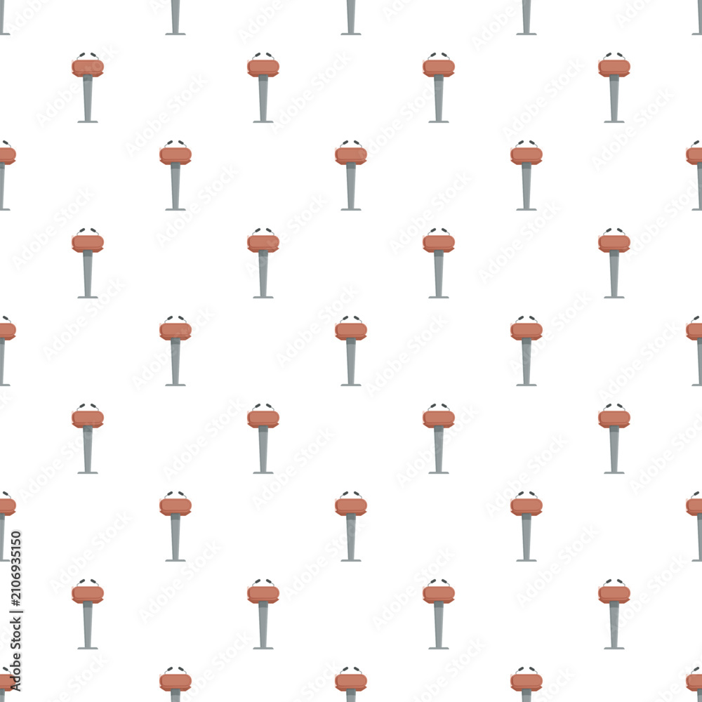 Obraz premium Parking meter payment mechanisms forming a seamless pattern on a white background