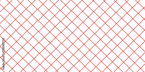 Принти на полотні Red vector graphic illustration of a diamond shaped pattern on a white backgroun