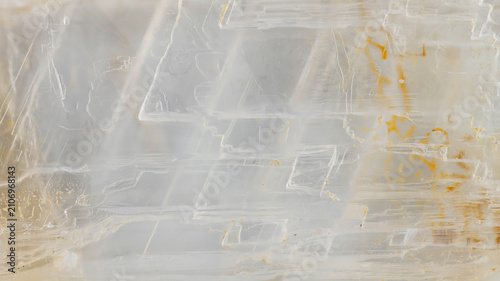 Crystal formation of gypsum found in nature during daylight
