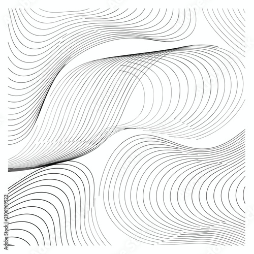 Abstract Geometric Spiral Tunnel Background with Flowing Curved Lines Circular Pattern and Modern 3D Vector Illustration for Digital Wallpaper Design
