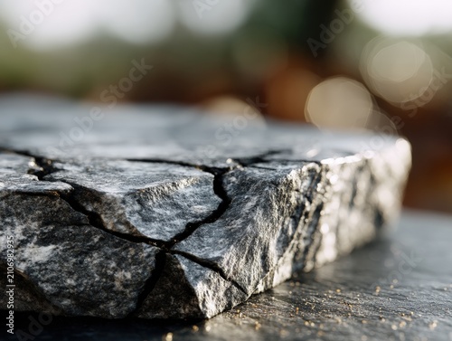 Macro view of a cracked dar...