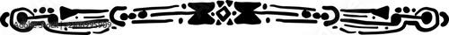 Decorative hand drawn divider borders ornamental line with elegant curve and symmetry