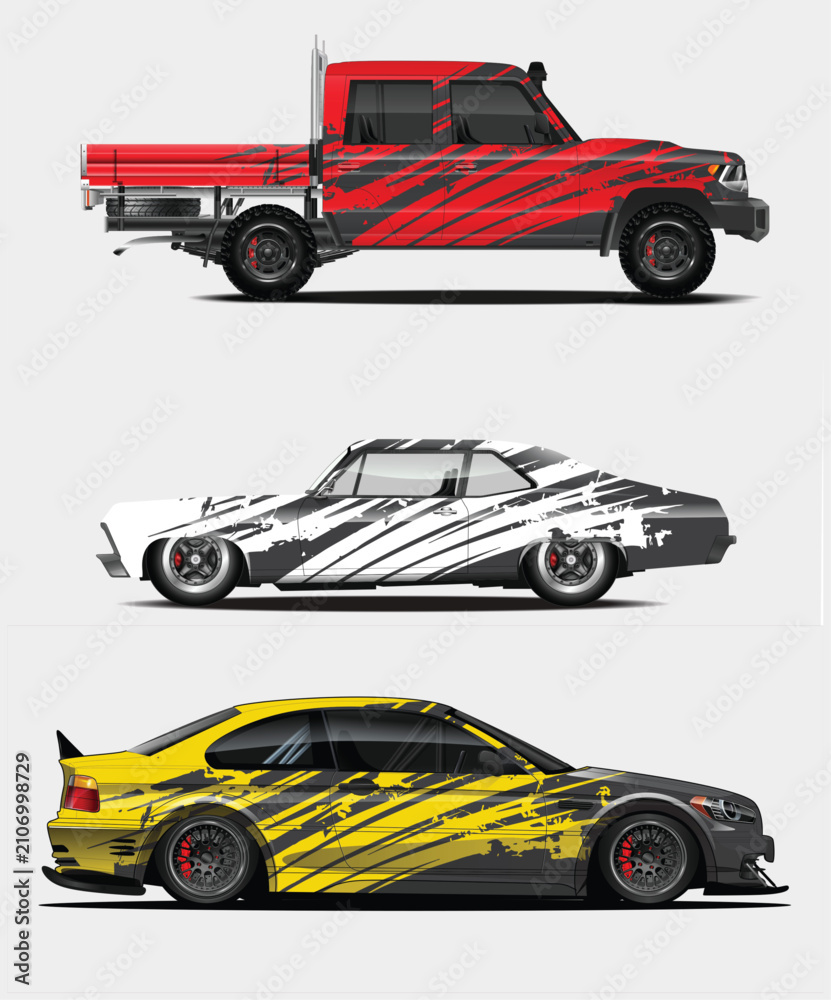 Fototapeta premium Dynamic Racing Livery Design for Vehicles