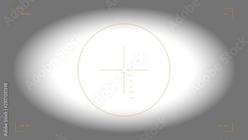 Foto Sniper rangefinder scope reticle overlay, transparent PNG