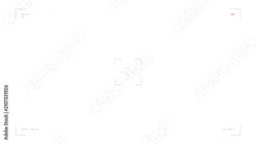 Bild auf Leinwand UAV surveillance camera feed HUD, transparent overlay