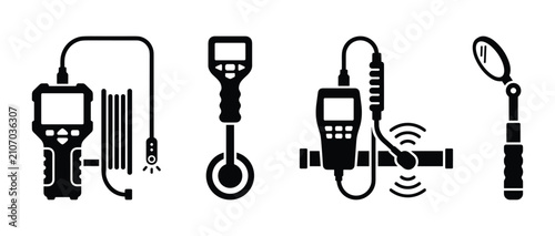 Industrial inspection devices and electronic testing instruments for underground detection.