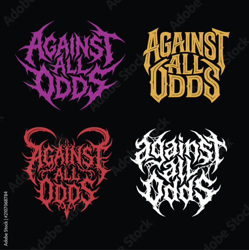 Foto Against All Odds Hardcore Metal Artwork