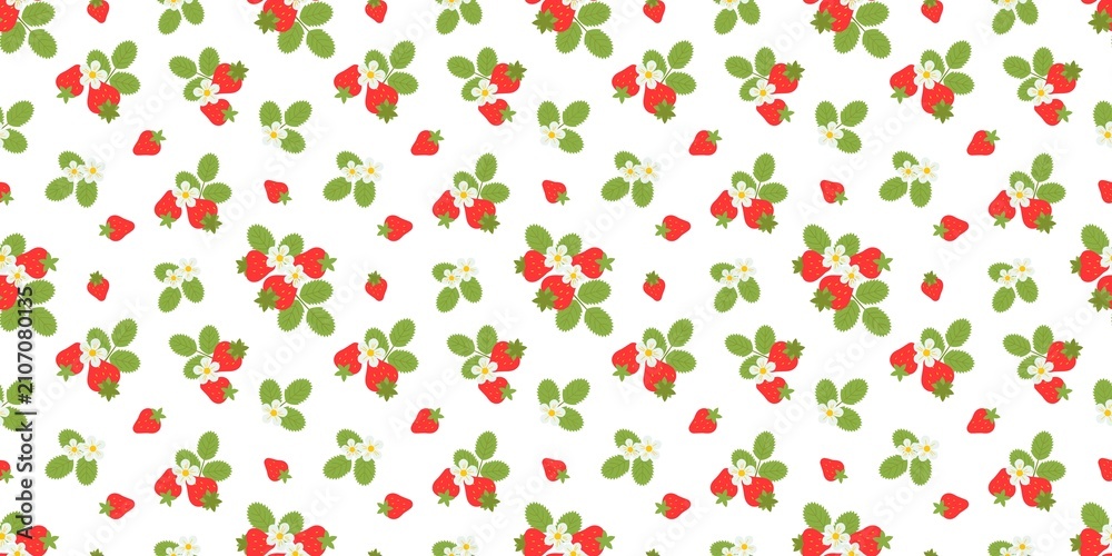 floral and fruit wallpaper and background seamless pattern design