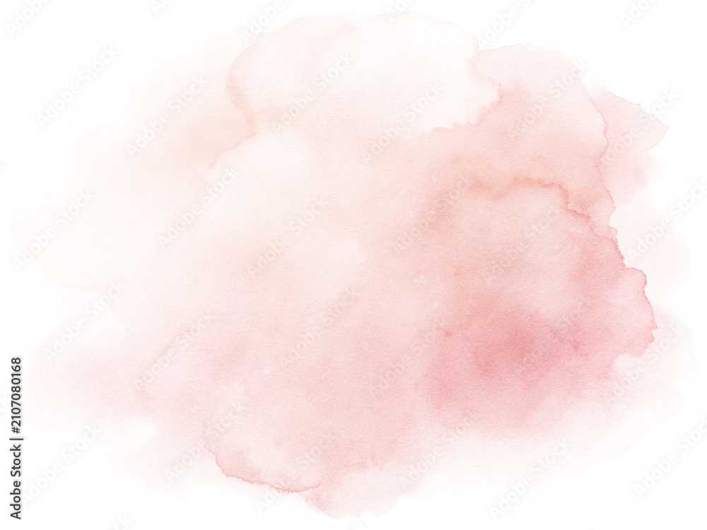 Fototapeta premium Soft pink watercolor paint brush stroke