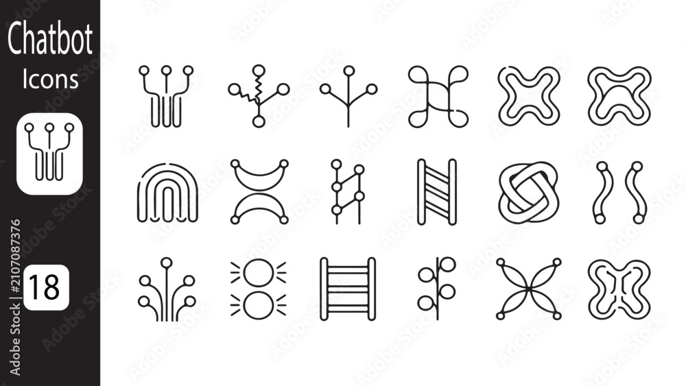 Naklejka premium Restaurant Menu Design Vector Icon Set with Sketch Food Symbols Silhouette Elements Business Web Illustration Collection