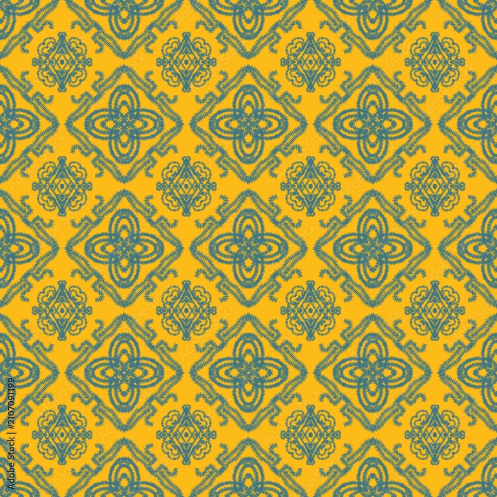 seamless damask pattern ethnic, aztec, carpet, indonesian, pakistan, native, navajo, ornament, american, fashion, textile, background, geometric, embroidery, cultural, blanket, wrapping, stitch, south