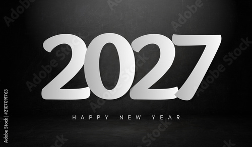 Photography Happy New Year 2027 Celebration Background, New Year's Eve Party Poster, Merry C