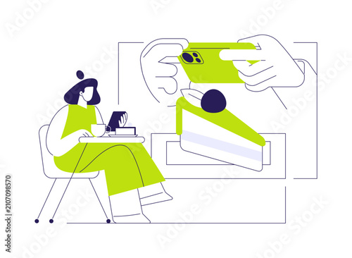 Favorite dessert isolated cartoon vector illustrations.