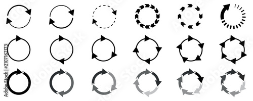 Obraz na płótnie Circle arrows