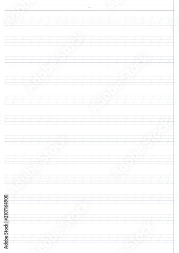 Blank music sheet paper for notation and composition  