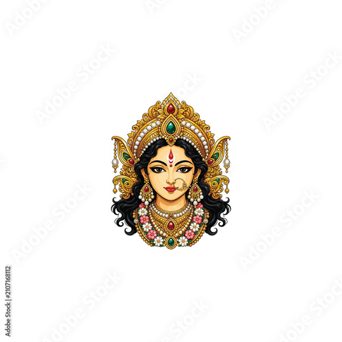 Illustration of Goddess Durga