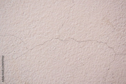 Tableau sur toile Rustic background texture of off-white painted wall with visible hairline cracks