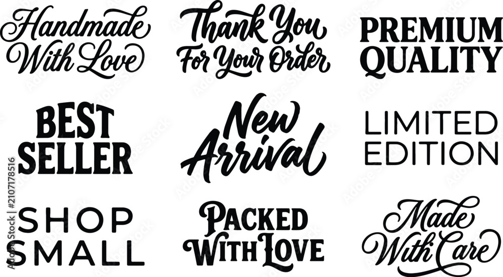 Fototapeta premium set of calligraphic design elements for design