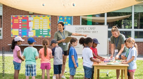 Summer Childcare, Camps & Activity Schedules: Children Learning Outdoors