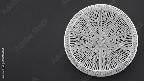 Microscopic Diatom Silica Pattern Circular Symmetry