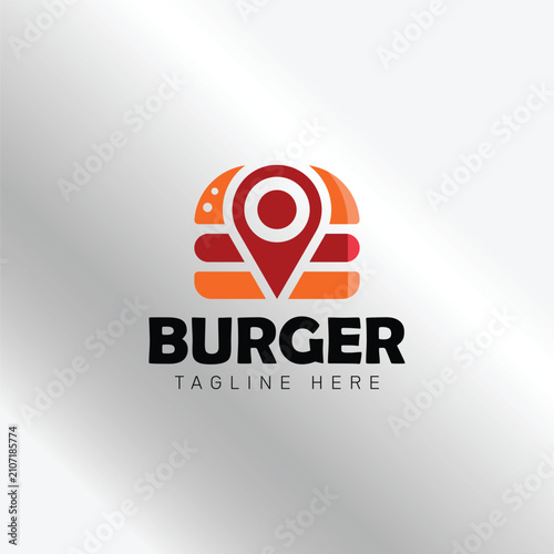 Minimalist Modern Burger Brand Logo