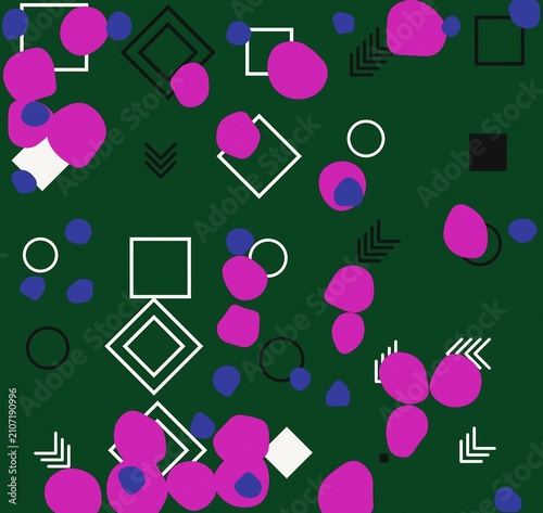 Abstract geometric shapes colorful modern design elements collection