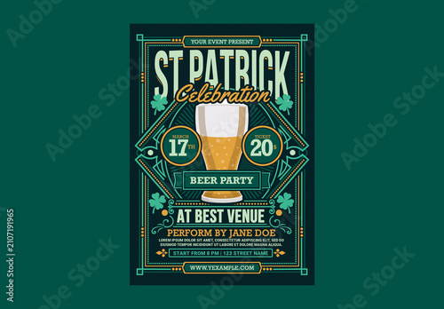 St. Patricks Day Celebration Flyer