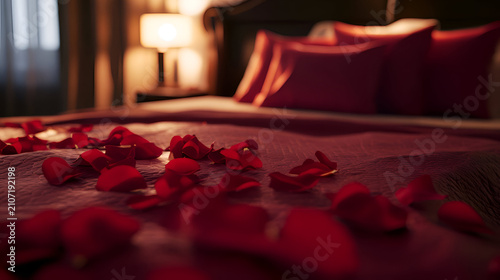 red rose and candles