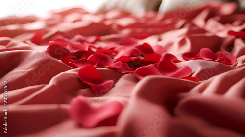 red rose petals