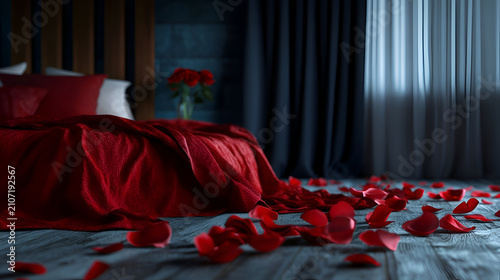 red rose on stage