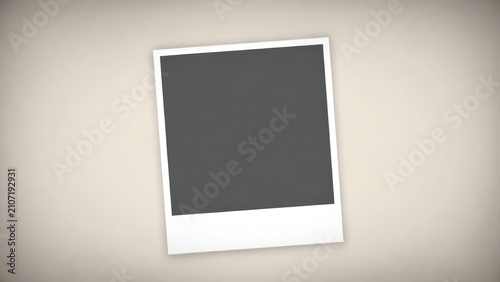 Blank photo frame with a vintage design on a soft background ready for customization or creative use in design projects