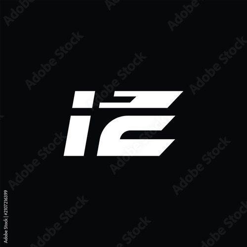 Obraz na płótnie Minimalist ie letter logo graphic design element with minimalist