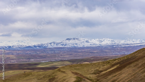 Quadro su tela Panoramic View of Western Tien Shan Mountains in Uzbekistan