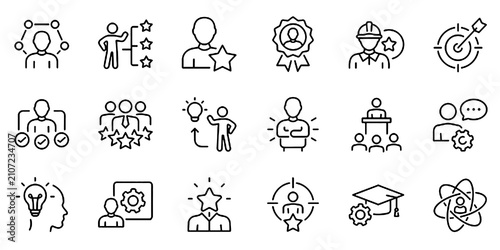 Fotografía Expert Icon Set