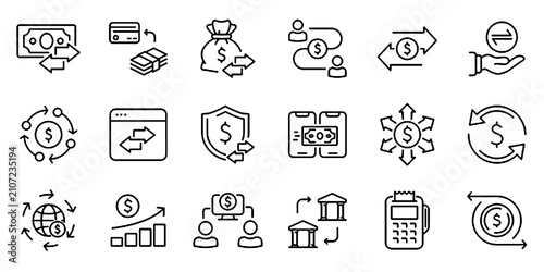 Foto Transaction Icon Set