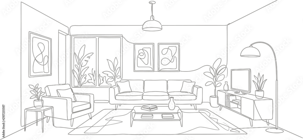 Fototapeta premium drawing of a house