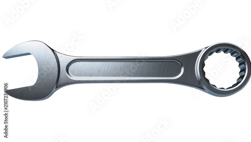 Isolated shiny universal spanner for workshop construction and industrial use