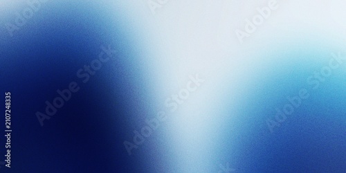 Foto Abstract blue luminous grain gradient background with diffused light glow smooth