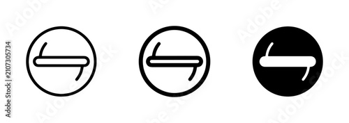 Fotografía Prohibition Signs, No Entry Icons, Forbidden Symbols, Stop Warning Graphics, Vec