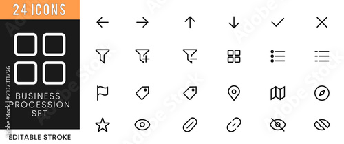 Set of Vector Music and Communication Icons with Musical Instruments Notes Keys Arrows Mail Phone Web Symbols and Business Interface Elements Collection