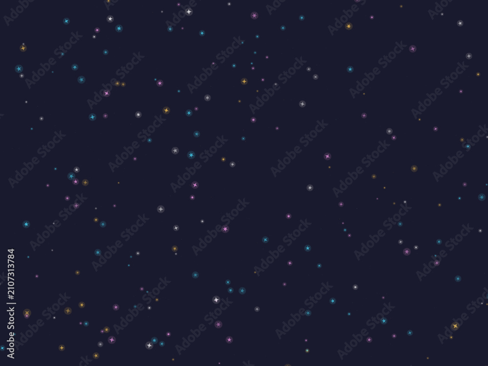 Fototapeta premium Star Field Night Sky Deep Space Wallpaper Vector Art