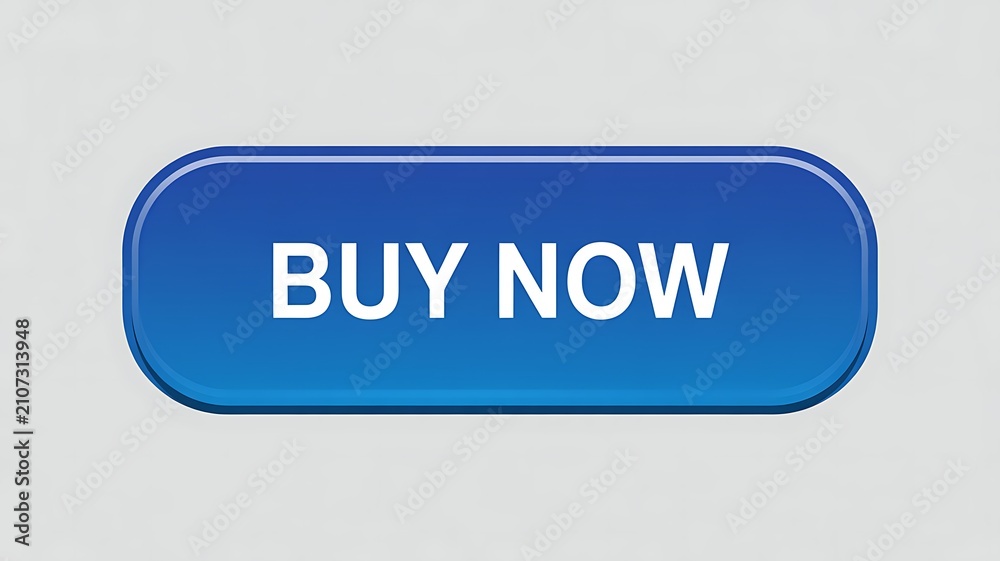 Fototapeta premium Blue buy now button web design element