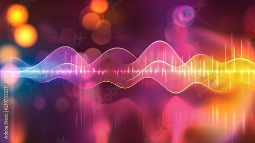 Digital audio waveform visualization on sound monitor display for enhanced audio analysis