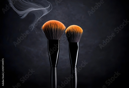 Two professional makeup bru...
