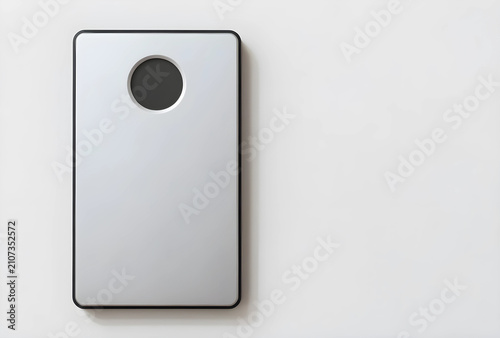 Minimalist silver rectangul...